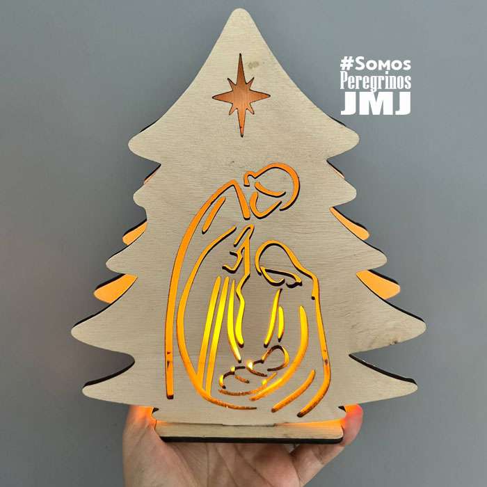 Pesebre con forma de arbolito